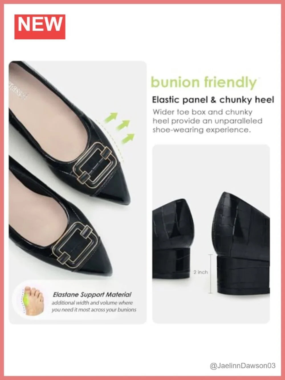 Women Orthopedic Loafers Low Heel Bunion Dress Shoes Faux Leather Slip-On